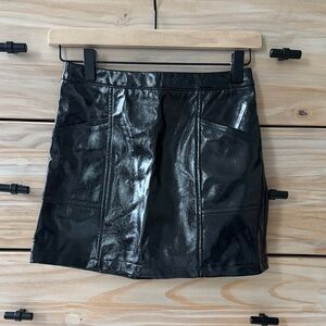 Girls’ size 8 faux leather skirt